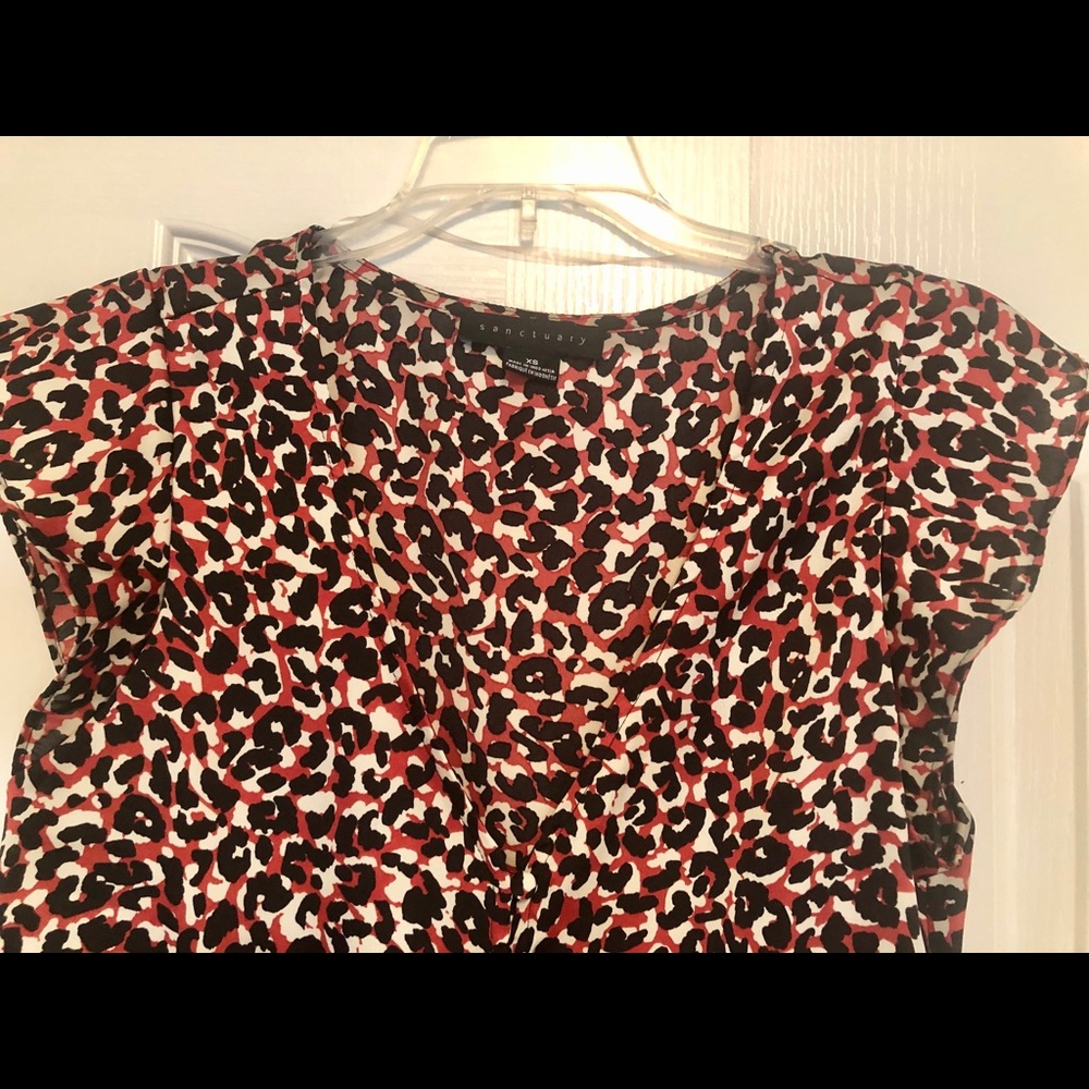 Animal printed top, XS